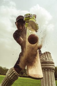 Low angle shot of man playing cricket. Photo by Yogendra Singh: https://www.pexels.com/photo/low-angle-shot-of-man-playing-cricket-4747325/